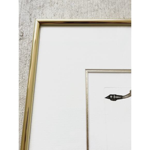 Francine Desbiens “Saxophone” Signed & Framed Embossed Etching Print 16”x11” - Picture 3 of 12